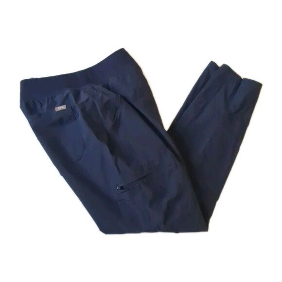 FIGS Yola FREEx Lined Scrub Pants Women Bottoms Medical Uniform Navy Blue M - Picture 11 of 12